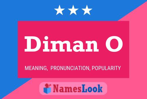 ملصق اسم Diman O