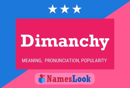 ملصق اسم Dimanchy