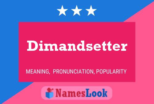 ملصق اسم Dimandsetter