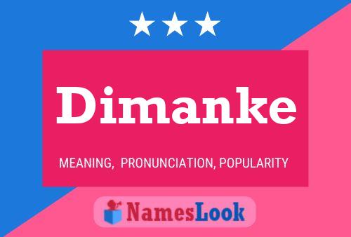 ملصق اسم Dimanke