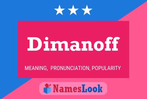 ملصق اسم Dimanoff