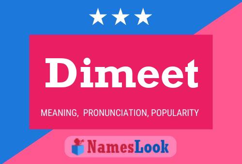 ملصق اسم Dimeet