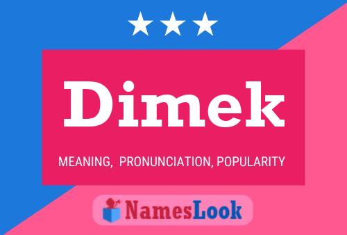 ملصق اسم Dimek