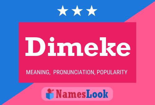 ملصق اسم Dimeke