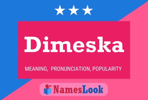 ملصق اسم Dimeska