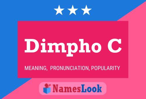 ملصق اسم Dimpho C