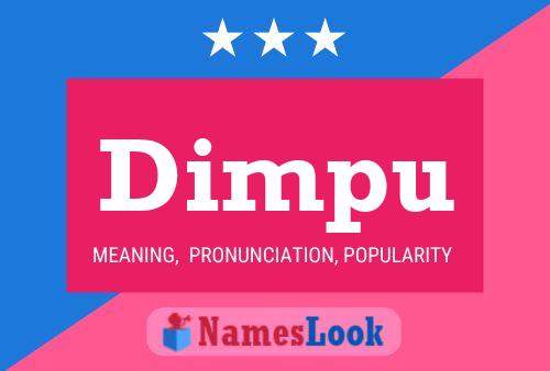 ملصق اسم Dimpu