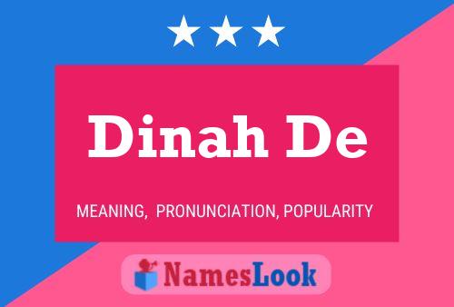 ملصق اسم Dinah De