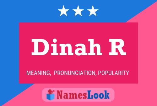 ملصق اسم Dinah R