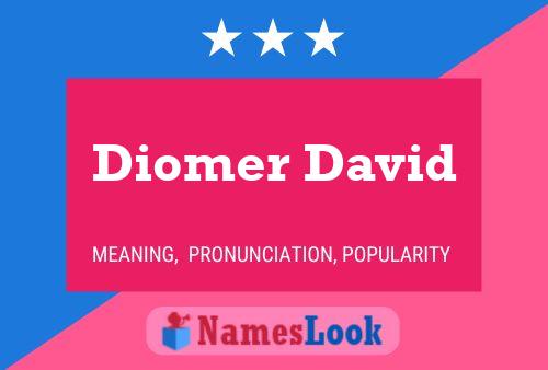 ملصق اسم Diomer David