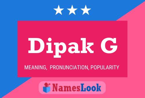 ملصق اسم Dipak G