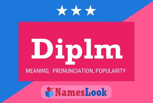 ملصق اسم Diplm