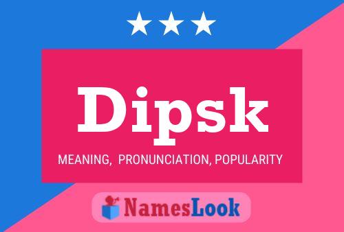 ملصق اسم Dipsk