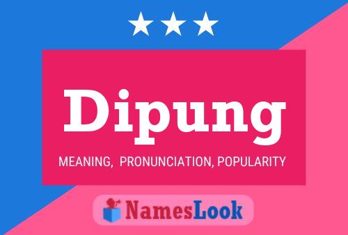 ملصق اسم Dipung