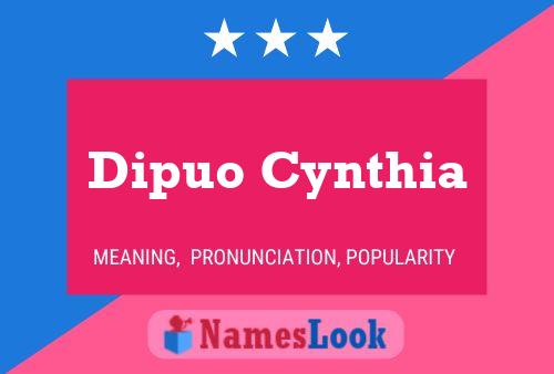 ملصق اسم Dipuo Cynthia