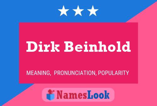 ملصق اسم Dirk Beinhold