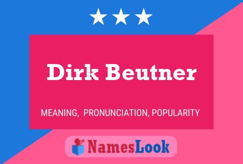 ملصق اسم Dirk Beutner