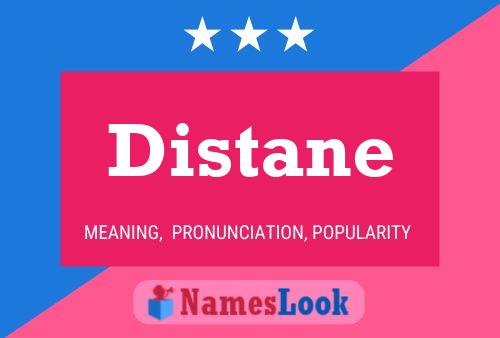 ملصق اسم Distane