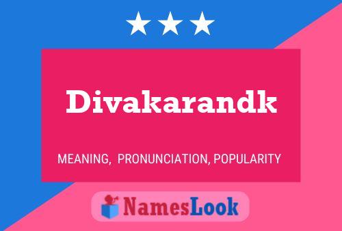 ملصق اسم Divakarandk