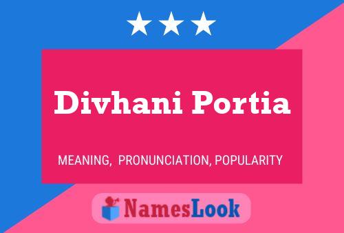 ملصق اسم Divhani Portia