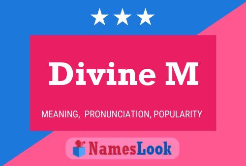 ملصق اسم Divine M