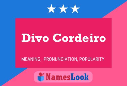 ملصق اسم Divo Cordeiro