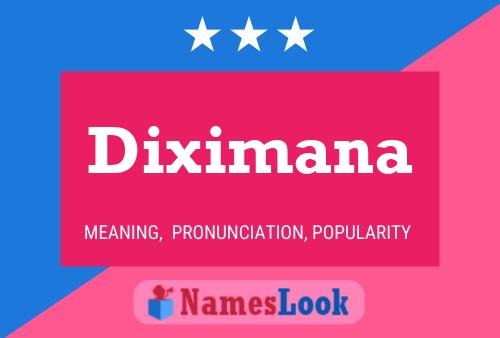 ملصق اسم Diximana