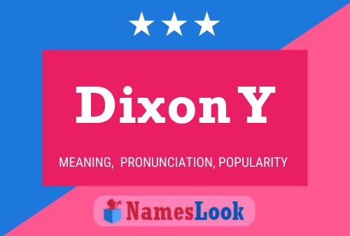 ملصق اسم Dixon Y