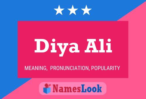 ملصق اسم Diya Ali