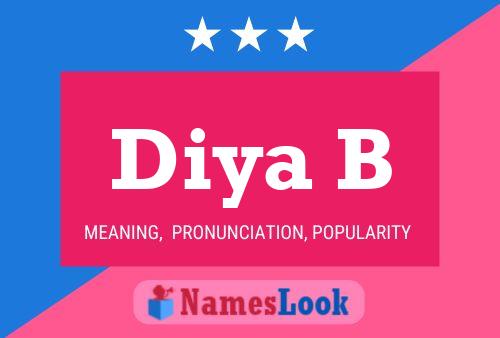 ملصق اسم Diya B