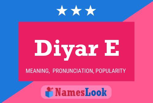 ملصق اسم Diyar E