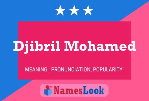 ملصق اسم Djibril Mohamed