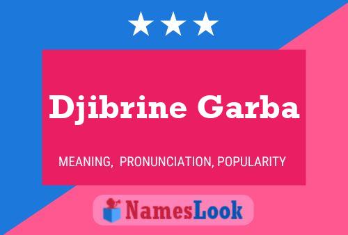 ملصق اسم Djibrine Garba