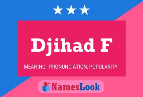 ملصق اسم Djihad F