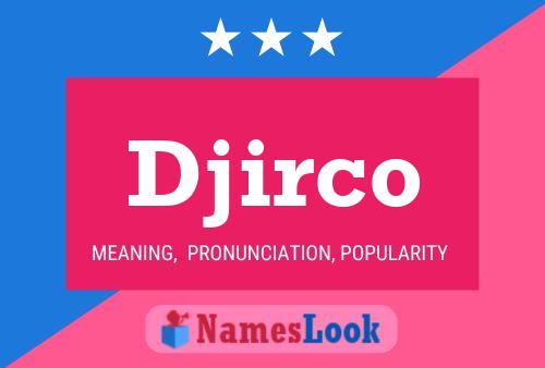 ملصق اسم Djirco