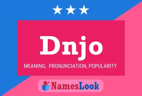 ملصق اسم Dnjo