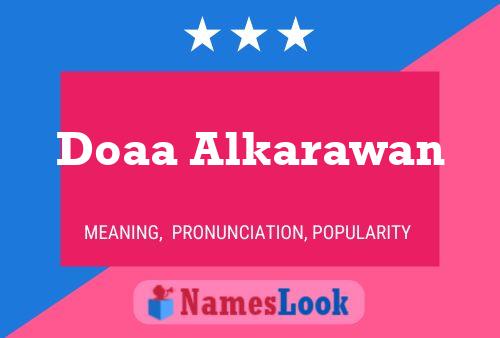 ملصق اسم Doaa Alkarawan