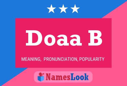 ملصق اسم Doaa B