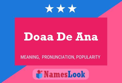 ملصق اسم Doaa De Ana