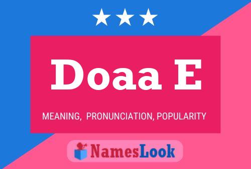 ملصق اسم Doaa E