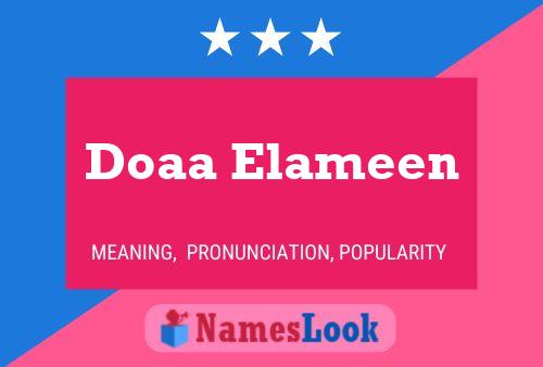 ملصق اسم Doaa Elameen