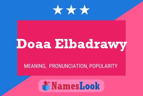 ملصق اسم Doaa Elbadrawy