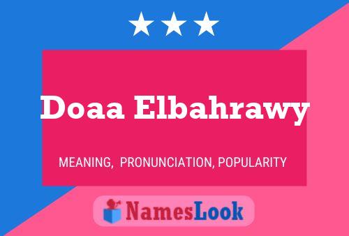 ملصق اسم Doaa Elbahrawy