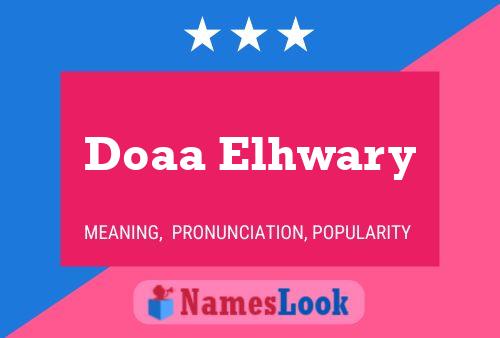 ملصق اسم Doaa Elhwary