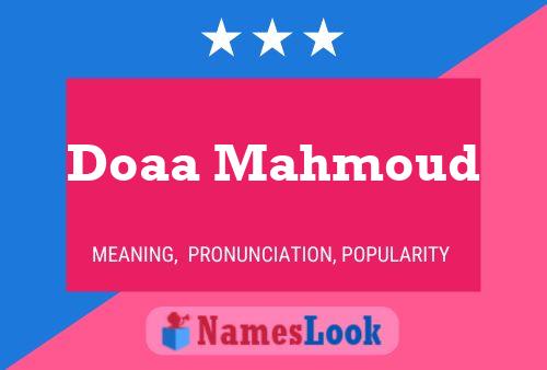 ملصق اسم Doaa Mahmoud