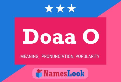 ملصق اسم Doaa O