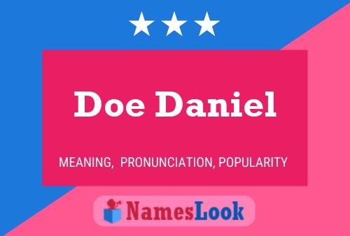 ملصق اسم Doe Daniel