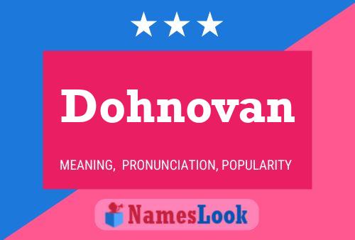 ملصق اسم Dohnovan