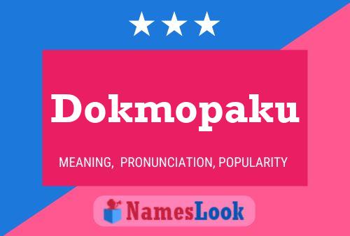 ملصق اسم Dokmopaku