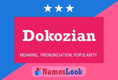 ملصق اسم Dokozian